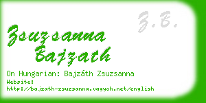 zsuzsanna bajzath business card